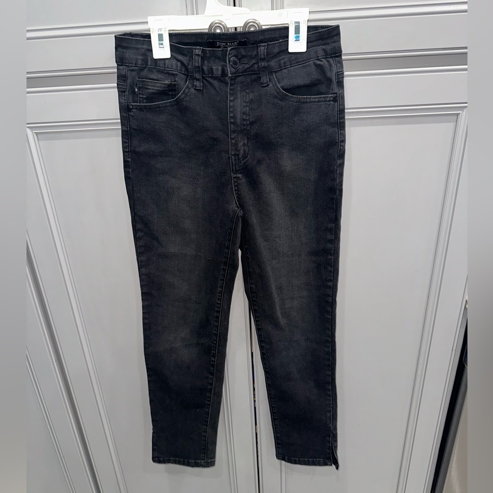 Judy Blue Black Crop Straight Fit Jeans size 7/28